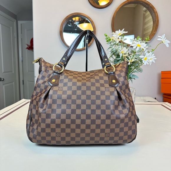 Louis Vuitton Damier Ebene Evora Shoulder Bag Tote - Picture 3 of 17